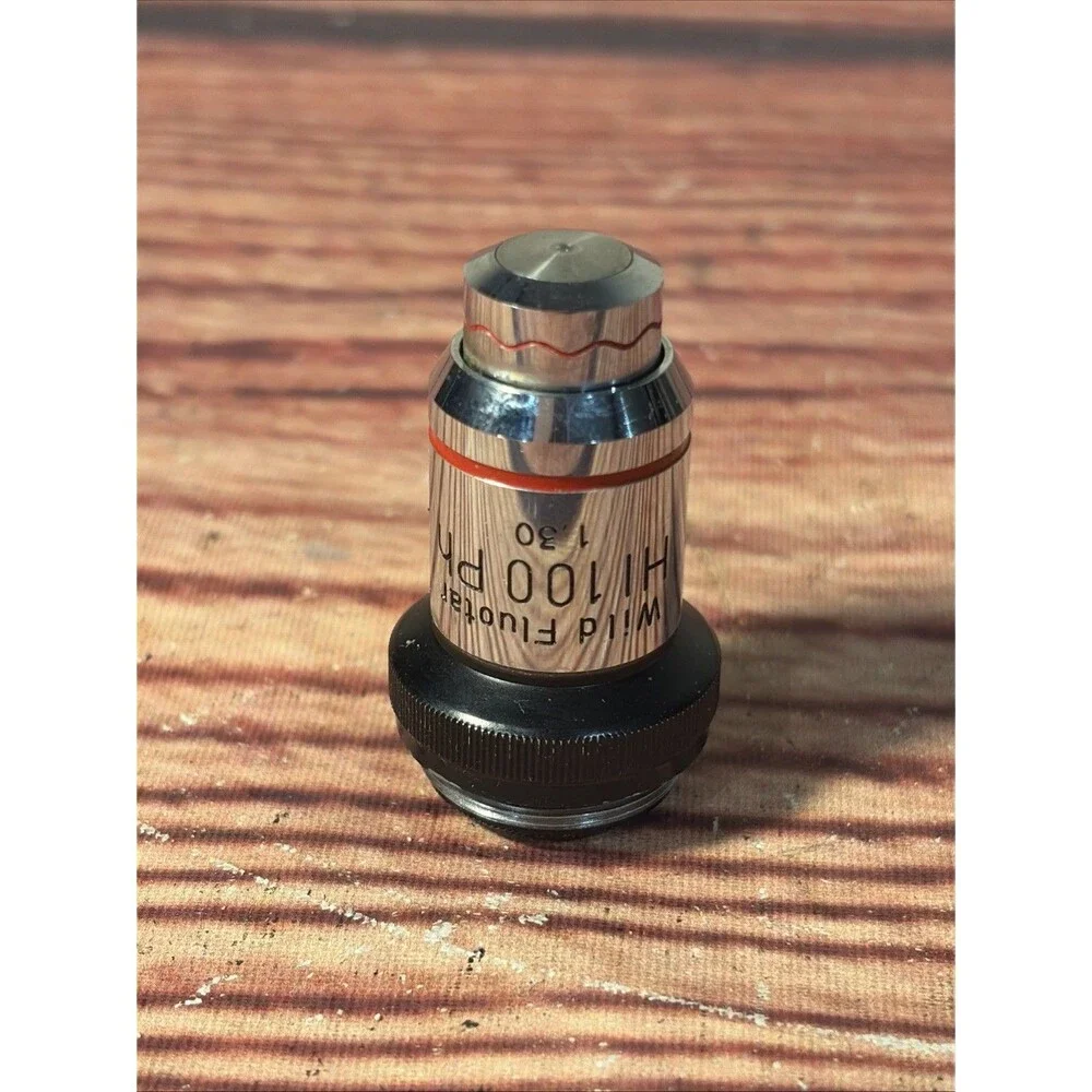 WILD HEERBRUGG 100X FLUOTAR OBJECTIVE MICROSCOPE LENS M20 M11